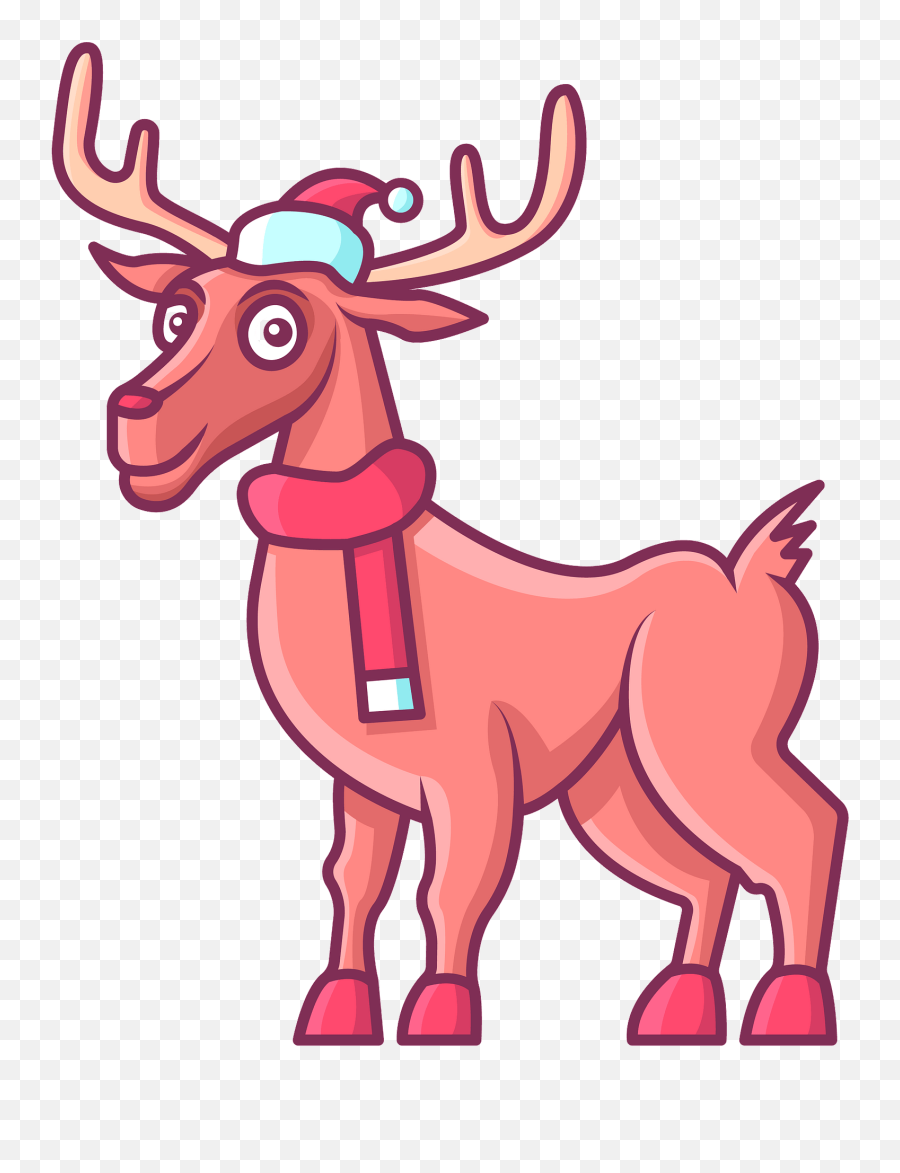 Christmas Reindeer Clipart Free Download Transparent Png - Animal Figure,Christmas Reindeer Png
