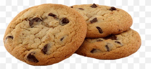 Chocolate Chip Cookie - Transparent Background Cookies Png