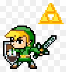 Pixilart - Toon Link By Dinotoast Legend Of Zelda Pixel Art Png,Toon Link Png