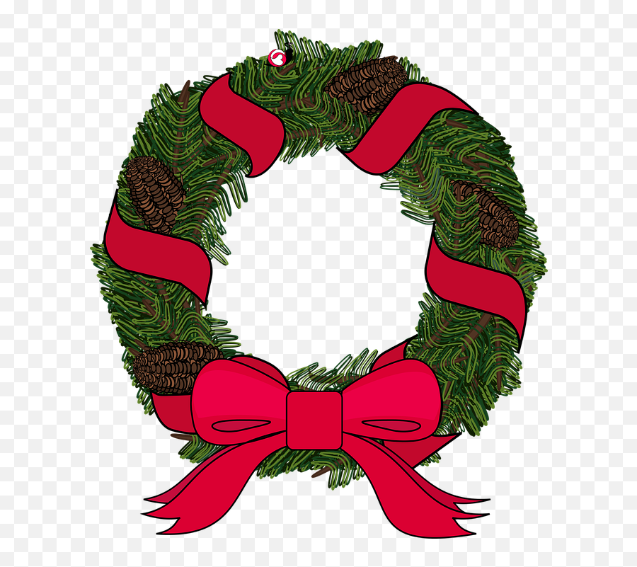 Graphic Wreath Christmas - Christmas Wreath Graphic Png,Christmas Wreath Vector Png