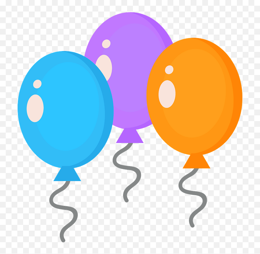 Birthday Balloons Clipart - Balloon Png,Birthday Balloons Transparent