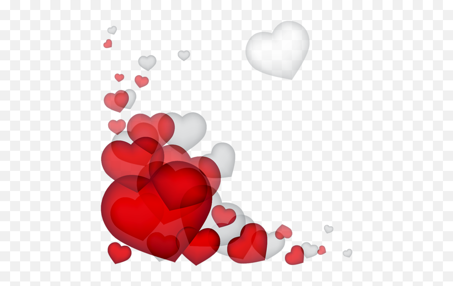 Decoration Coeur Clip Art Clipart - Heart Background Transparent Png,Valentines Day Border Png