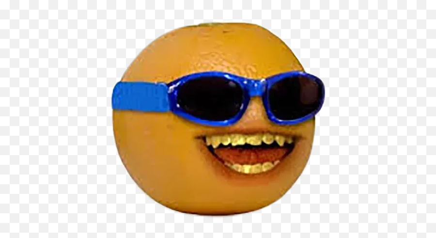 Annoying Orange Whatsapp Stickers - Stickers Cloud Annoying Orange With Glasses Png,Annoying Orange Transparent