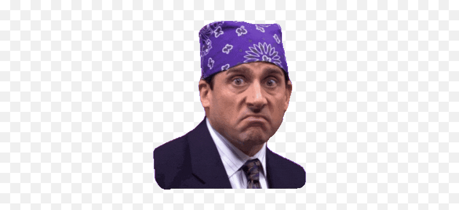 Top Steve Carell Stickers For Android U0026 Ios Gfycat - Office Michael Scott Bandana Png,Steve Transparent