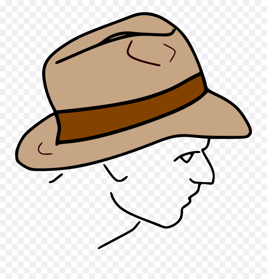 Fedora - Simple English Wikipedia The Free Encyclopedia Indiana Jones Hat Clipart Png,Fedora Transparent