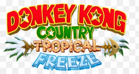 Donkey Kong Country Tropical Freeze Logo - Png