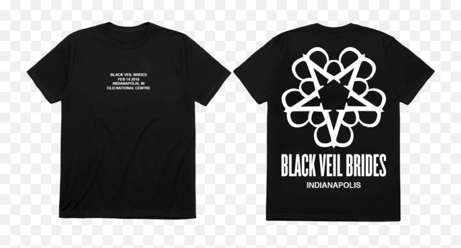 Bvb Tour Tee - Black Veil Brides Logo Star Png,Black Veil Brides Logo Transparent
