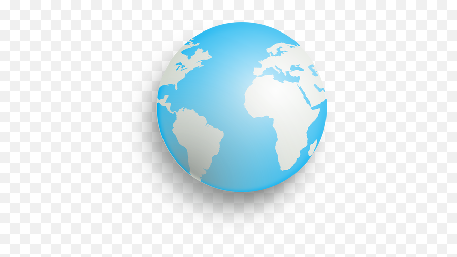 Earth Drop Shadow Icon - Illustration Of World Map Png,Drop Shadow Png