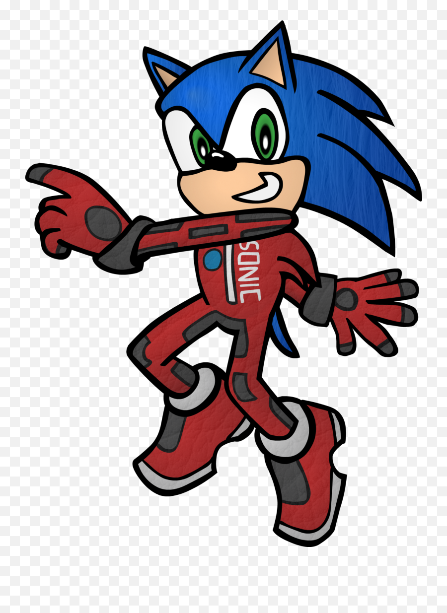 Download Sonic In His Racing Suit From Adventure 2 As - Sonic The Hedgehog Raceing Suit Png,Sonic Adventure 2 Logo