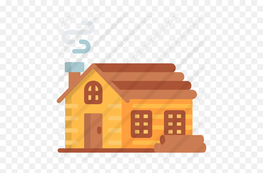 Lodge - Free Buildings Icons Red Brick Png,Log Cabin Icon