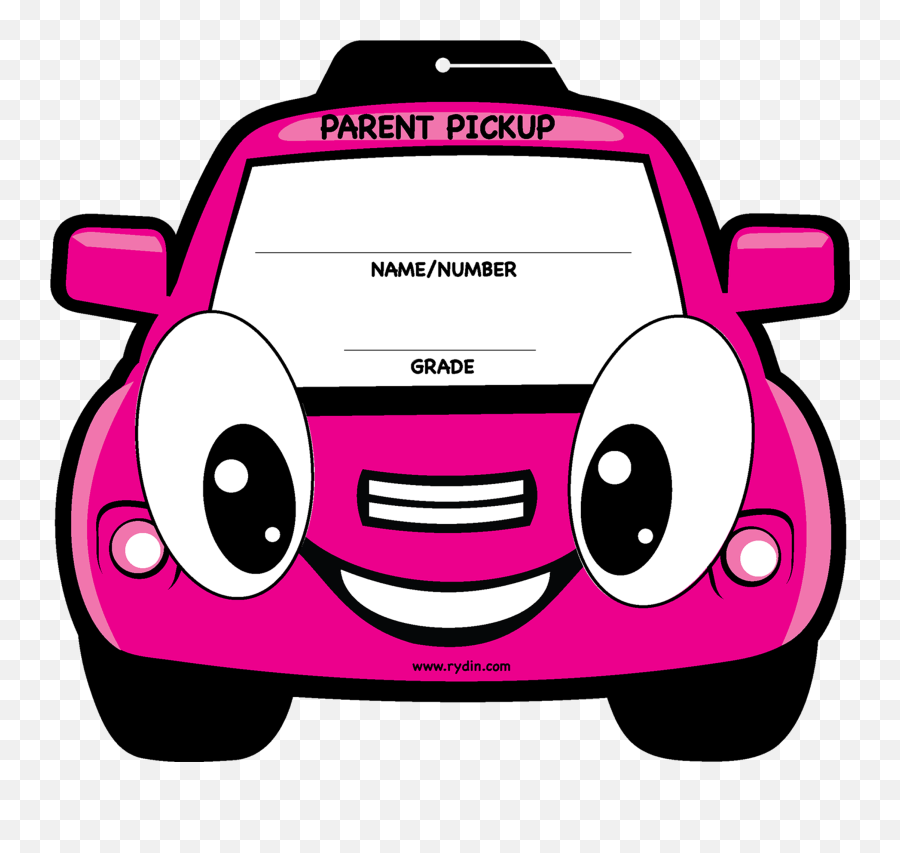 Pink Car Png - Parent Pick Up Tags,Parent Png