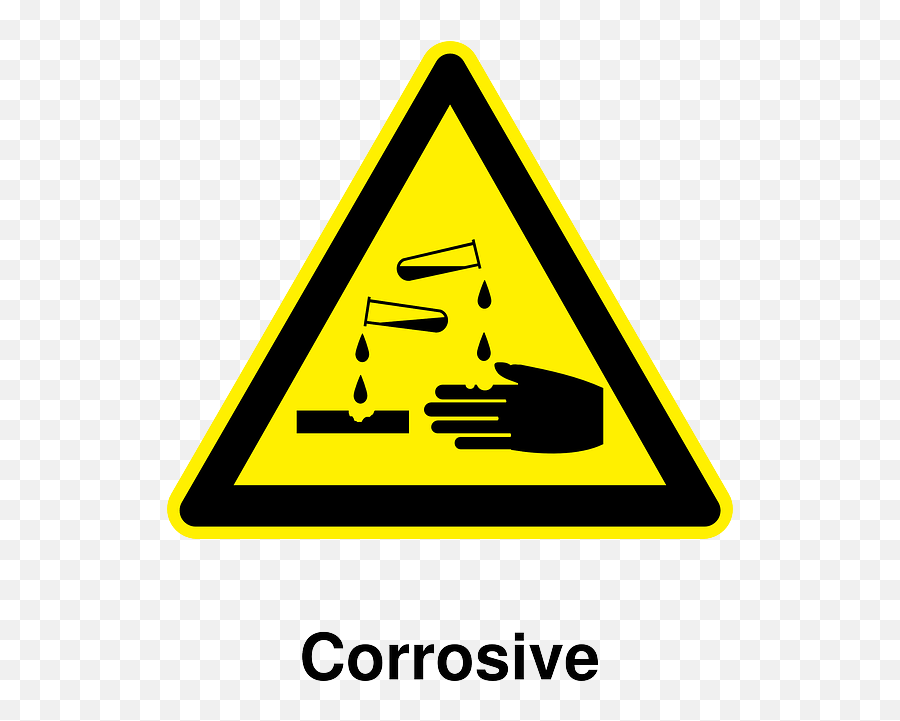 Safety Signs Corrosion - Corrosive Clipart Png,Corrosion Icon