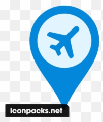 Free Airport Location Icon Symbol Download In Png Svg Format - Language