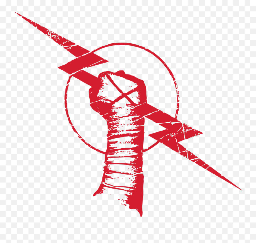 Cm Punk Lightning Bolt Fist Red Logo B 953061 - Png Cm Punk Logo Png,Lightning Bolt Logo