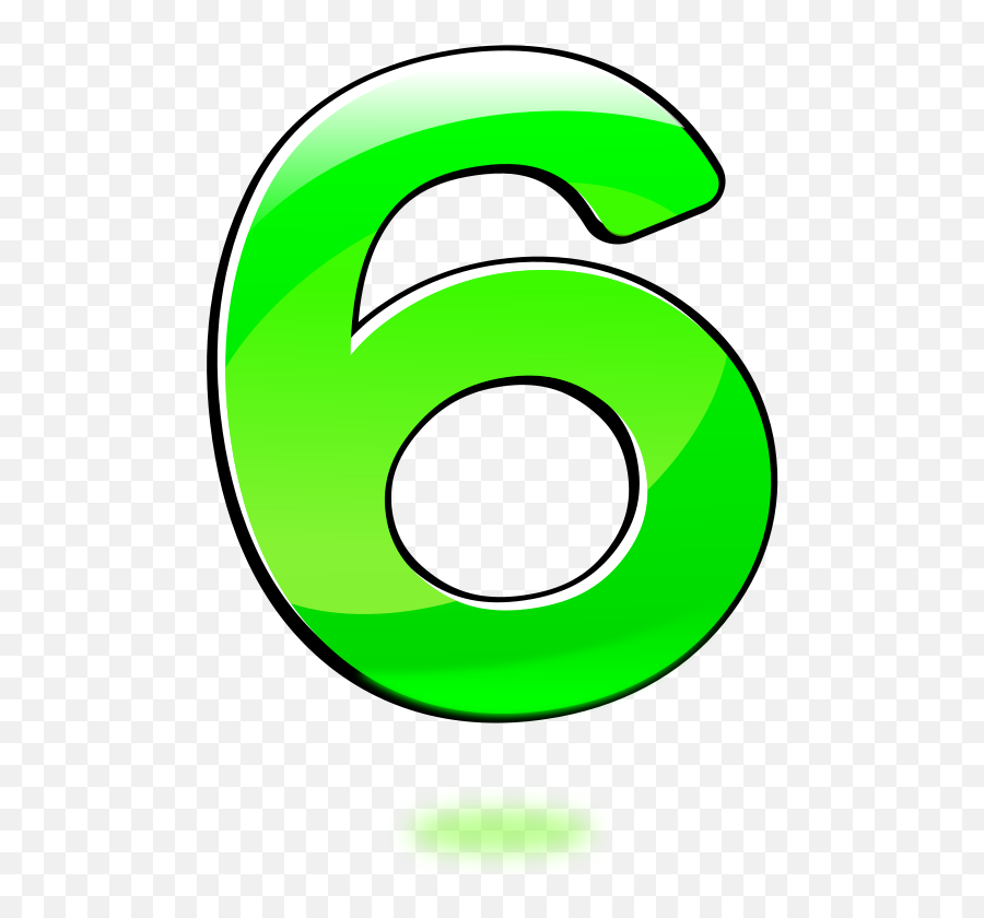 Number Six - Clip Art Library Six Clipart Png,Visualizer Icon