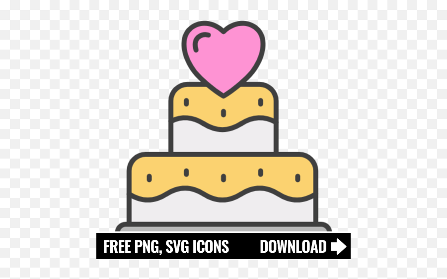 Free Wedding Cake Icon Symbol Png Svg Download - Pink Tiktok Logo,Bells Icon