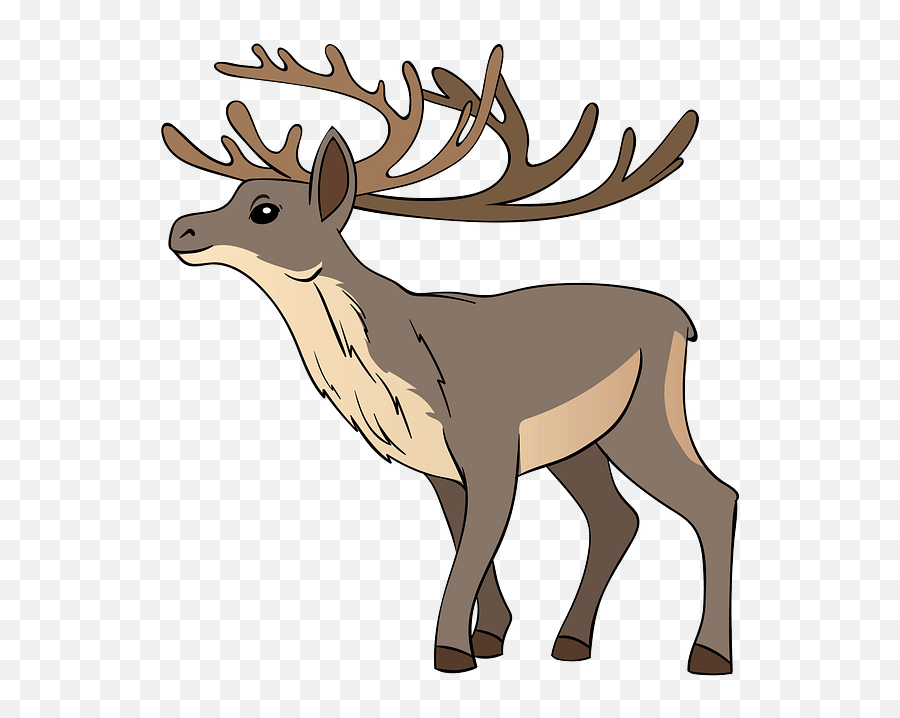 Reindeer Clipart Free Download In Png Or Vector Format - Elk,Reindeer Clipart Png