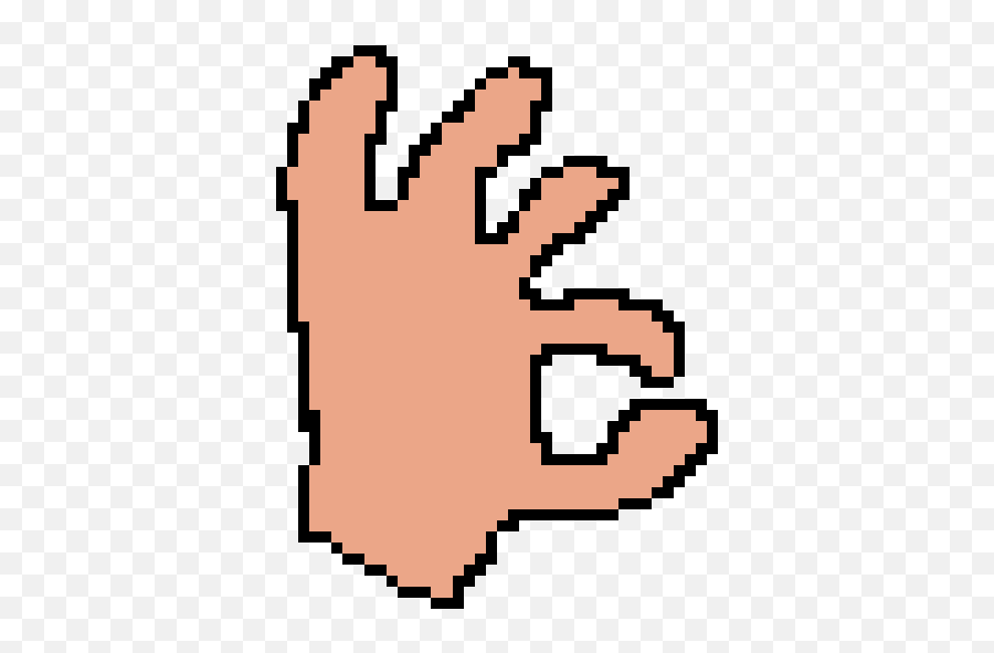 Ok Hand Pixel Art Maker - Ok Hand Pixel Art Png,Ok Hand Sign Png