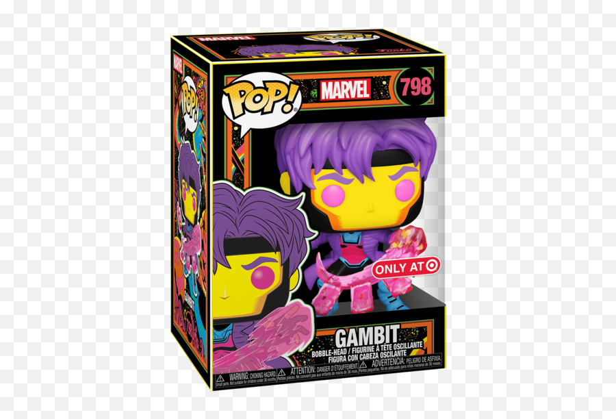 New Black Light Funkos And Accessories Arrive - Gambit Blacklight Funko Png,Icon Variant Salvo