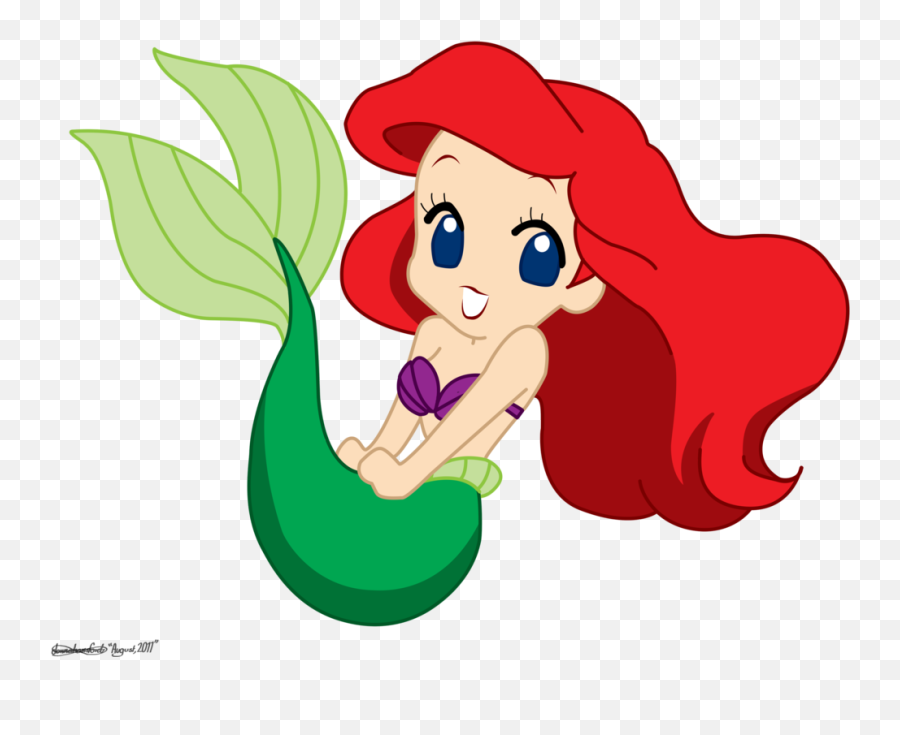 Little Mermaid Png Images 1 Image - Ariel Cute Disney Princess,Mermaid Silhouette Png