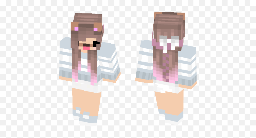 Cute Brown Haired Dog Filter Girl - Minecraft Png,Transparent Dog Filter