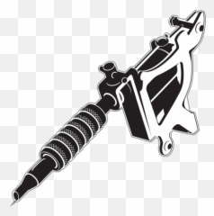 Printed Vinyl Tattoo Machine - Transparent Tattoo Gun Cartoon Png,Tattoo Gun Png