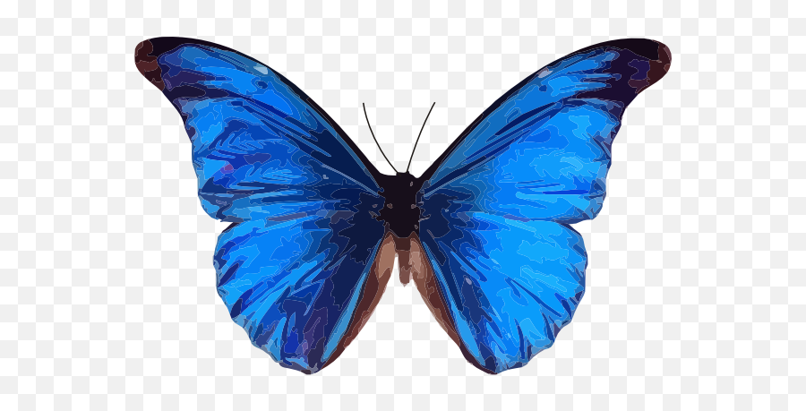 Free Blue Butterfly Transparent - Clipart Blue Butterfly Png,Blue Butterfly Transparent Background