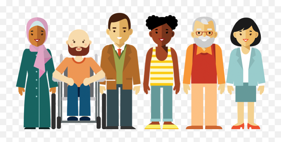 Download Illustration Showing A Group - Cartoon Group Of People Png,People Transparent Background