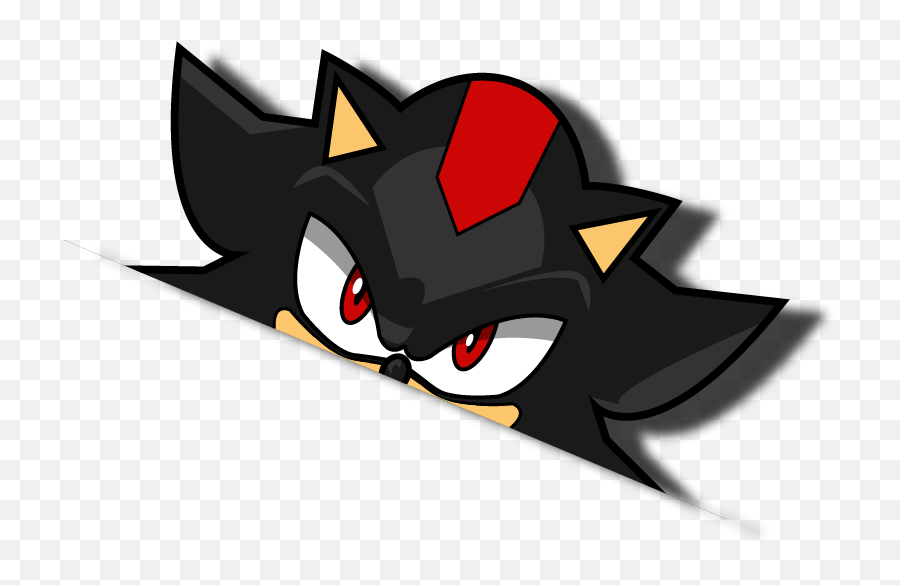 Shadow Peeker - Cartoon Png,Shadow The Hedgehog Logo