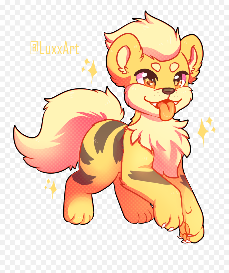 Shinygrowlithe - Growlithe Fanart Png,Growlithe Png