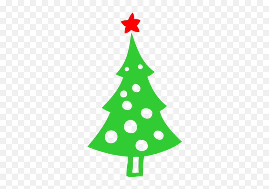 Christmas Tree Png - Simple Transparent Background Christmas Tree Clipart,Simple Tree Png