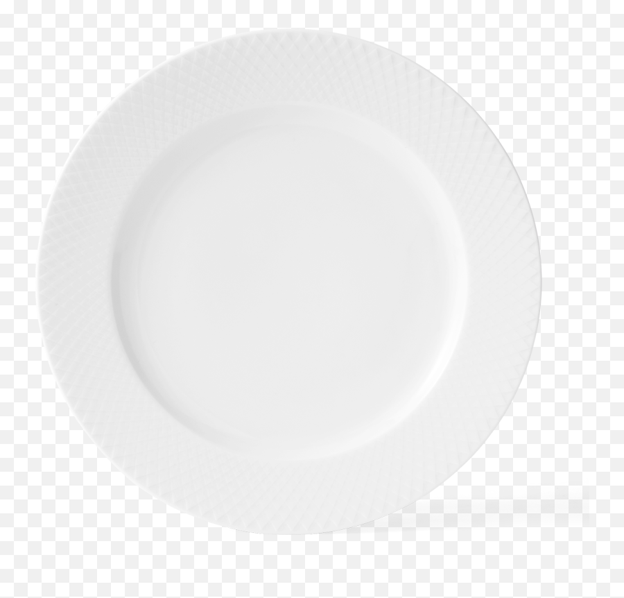White Handmade Porcelain Rhombe Plate - Arkadia Kpm Platzteller Png,Dinner Plate Png