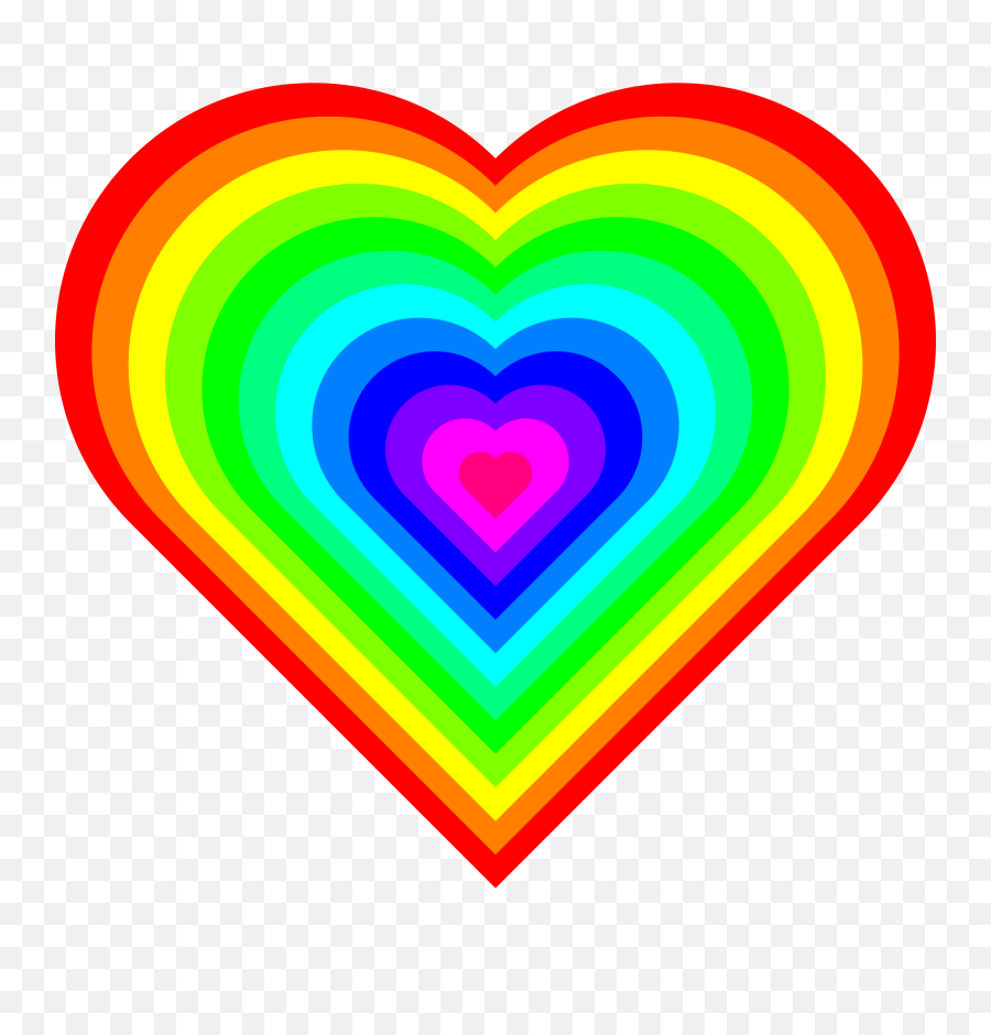 Geometric 12 Color Heart Png Clip Arts For Web - Clip Arts Rainbow Heart,Geometric Lines Png