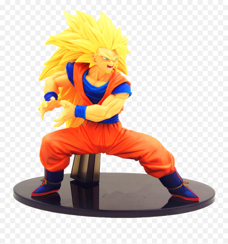 15cm Anime Action Figures Gold Hair Goku Super Saiyan 3 Son Figure Saiya Pvc Toy Figuine Model Doll Png Dokkan Battle Logo
