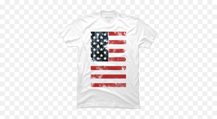Distressed American Flag Dark T Shirt By Goodkid Design - Flag Of The United States Png,Distressed American Flag Png