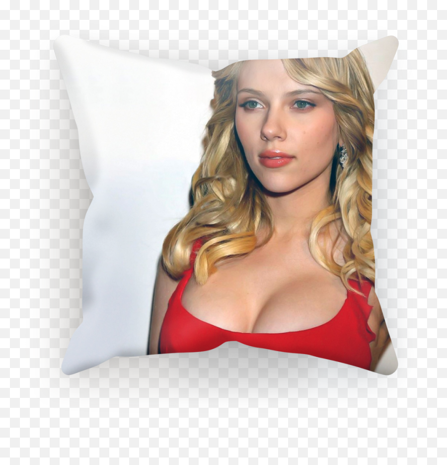 Scarlett Johansson Cushion - Scarlett Johansson T Shirt Png,Scarlett Johansson Png