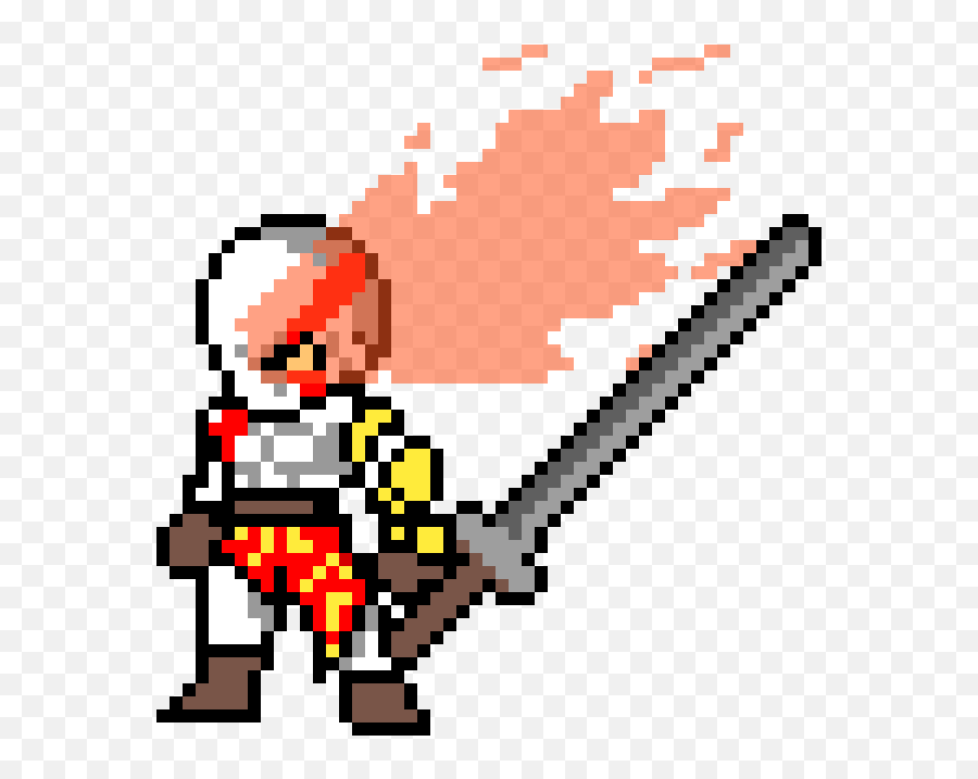 Pixilart - Kratos God Of War Pixel Art By Anonymous Cartoon Png,God Of War Logo Png