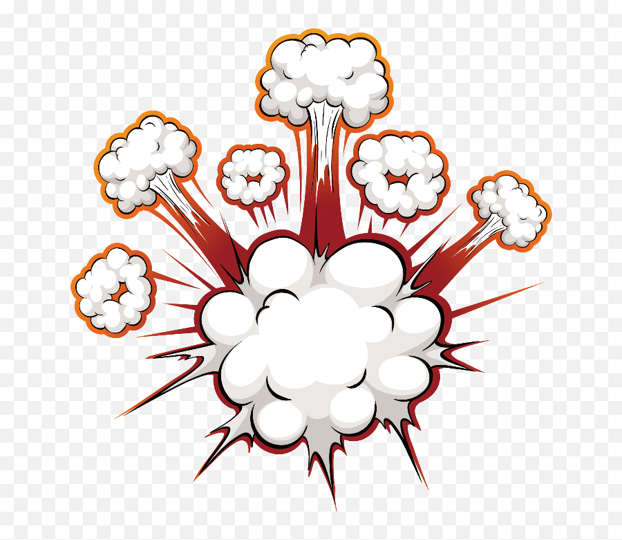 Bomb Blast Cartoon Effect White - Bomb Explosion Cartoon Png,Explosion Effect Png
