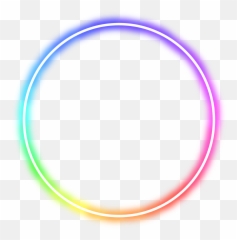 Neon Rainbow Neoneffect Circulo Circle - Circle Png,Rainbow Circle Png