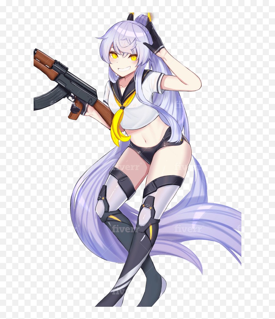 Draw Anime Girl Or Original Character For You - Azur Lane Purifier Meme Png,Anime Girl Transparent Background