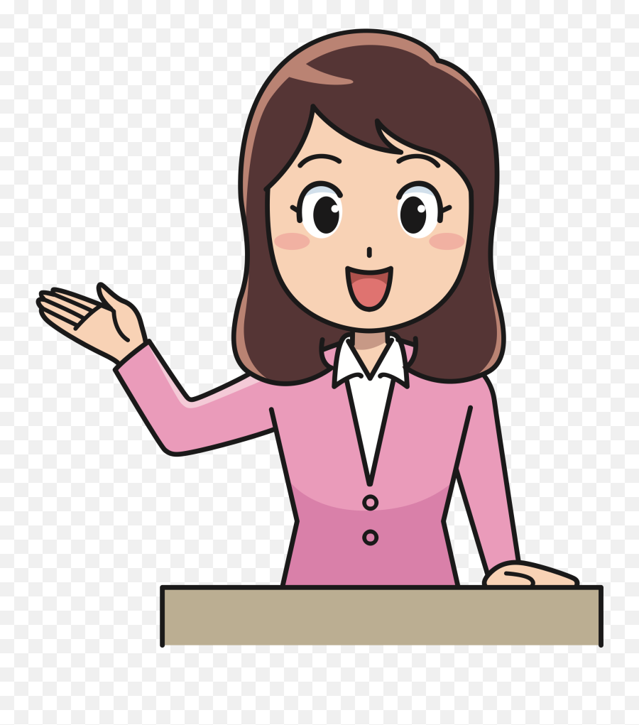 Presenter Clipart Png - Female Teacher Clipart,Presenter Png