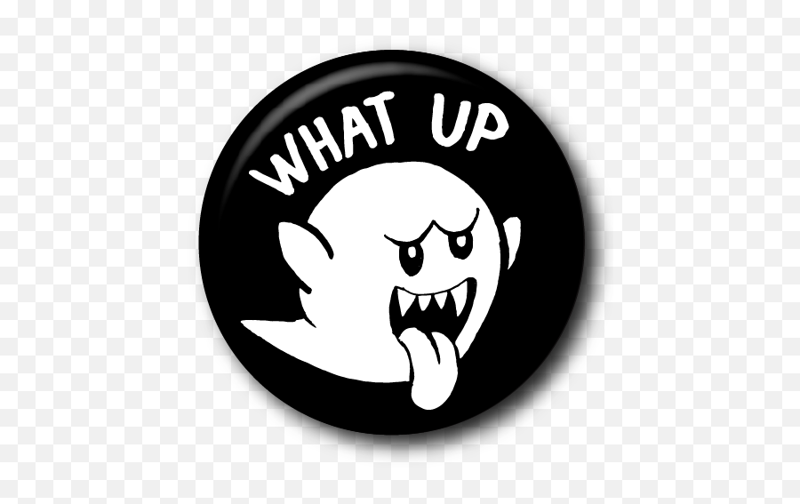 What Up Boo Custom Buttons Milwaukee - Cartoon Png,Boo Png