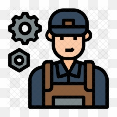 Mechanic Icon - Blue Technician png