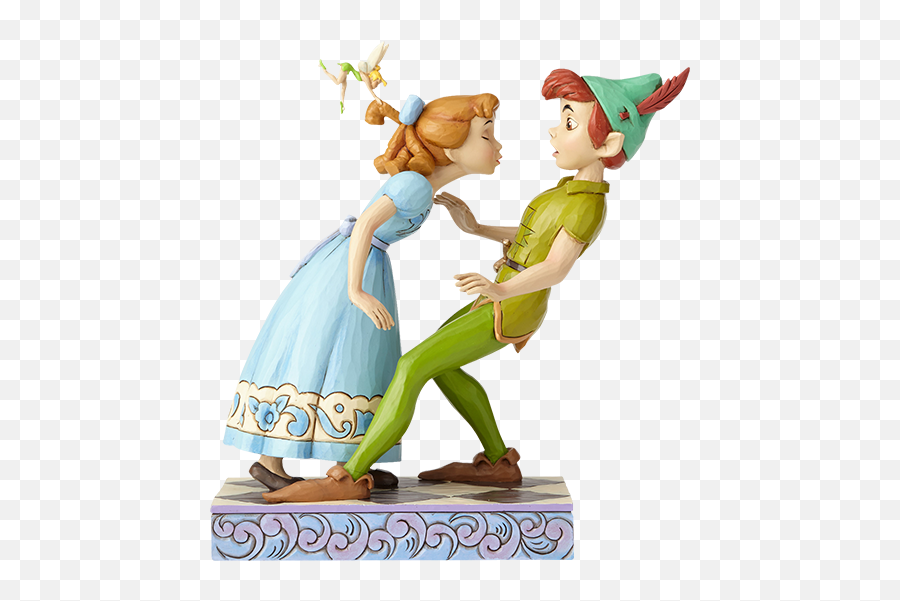 Peter Pan Wendy U0026 Tinker Bell Figurine By Enesco - Jim Shore Disney Peter Pan Png,Tinker Bell Png