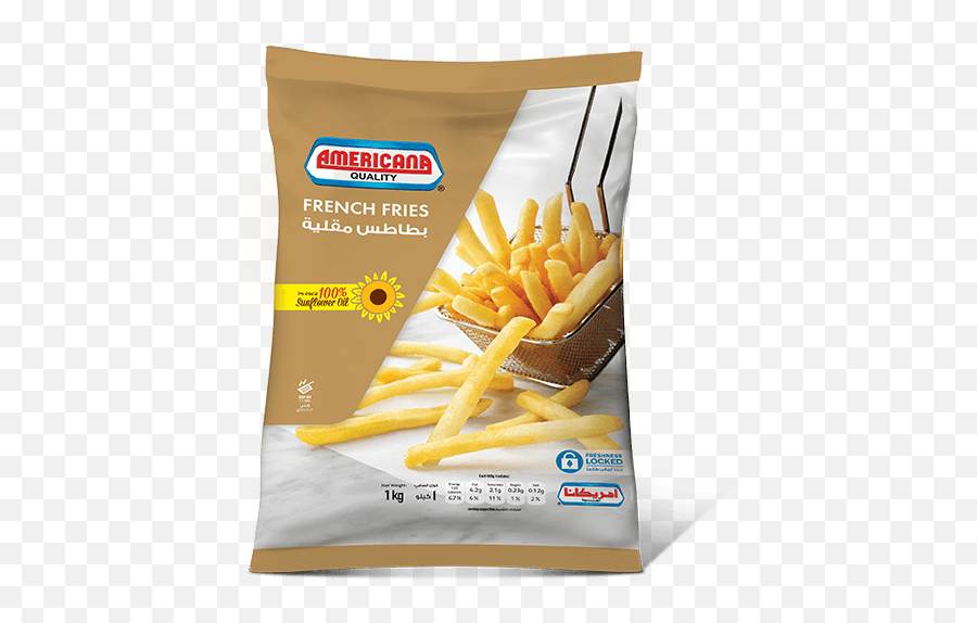 French Fries - 1000g Americana Foods Americana French Fries 9mm Kg Png,French Fries Transparent