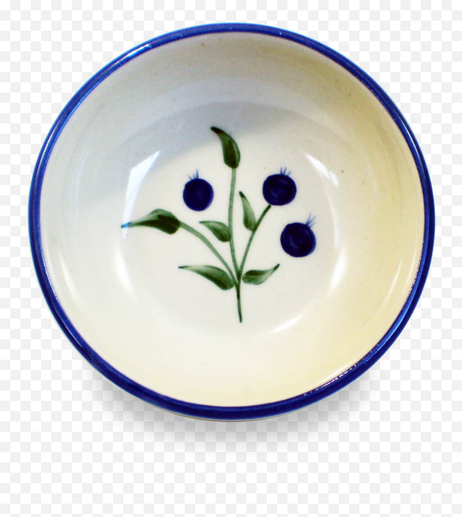 Wild Blueberry Pattern Soup U0026 Cereal Bowl - Ceramic Png,Bowl Of Cereal Png