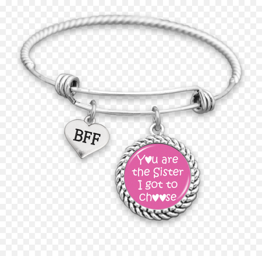 You Are The Sister I Got To Choose Bff Charm Bracelet - Jewelry Charms Bracelets Png Without Background,Bff Png