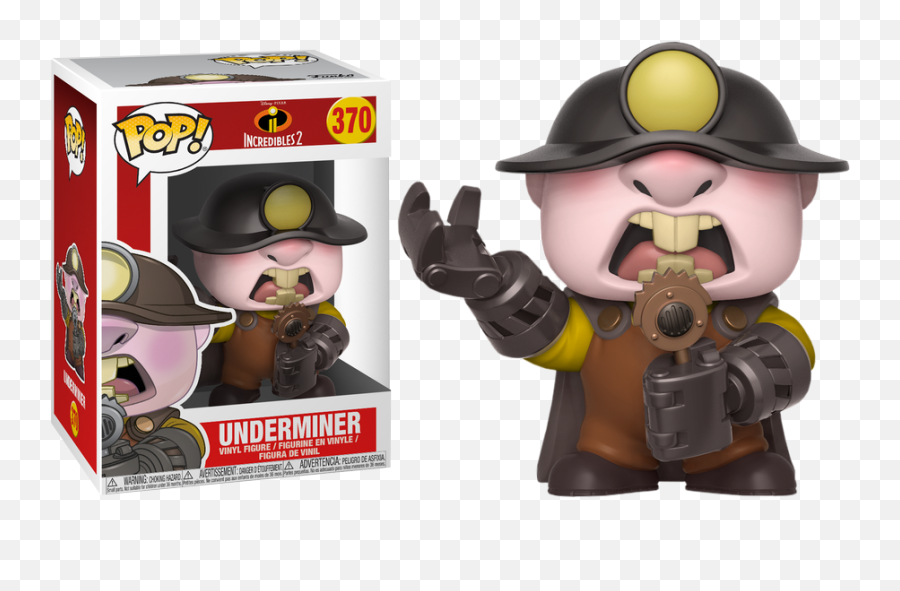 Underminer - Funko Pop Disney Incredibles 2 Underminer 370 Png,Incredibles 2 Png