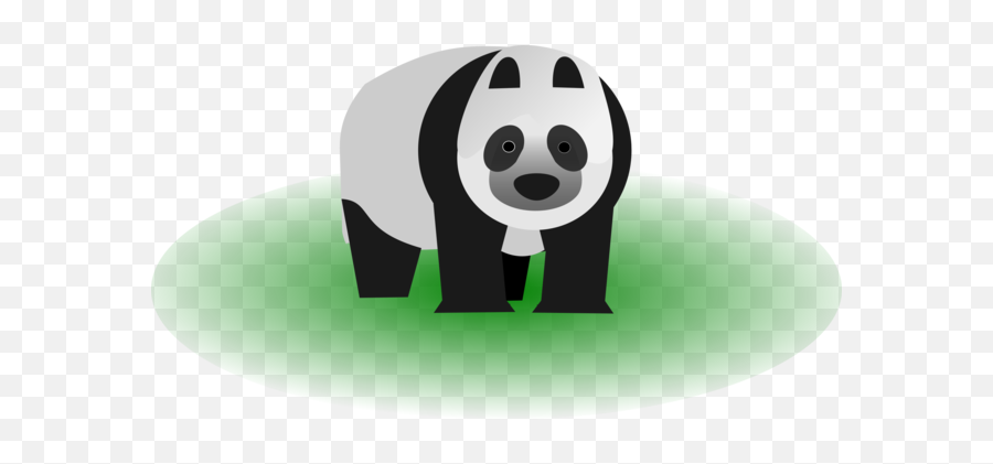 Download Hd Giant Panda Bear Computer Logo - Giant Panda Giant Panda Png,Panda Png
