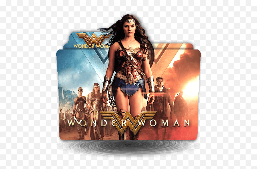 Wonder Woman Movie Folder Icon - Designbust Movie Wonder Woman Poster Png,Wonder Woman Logo Transparent Background